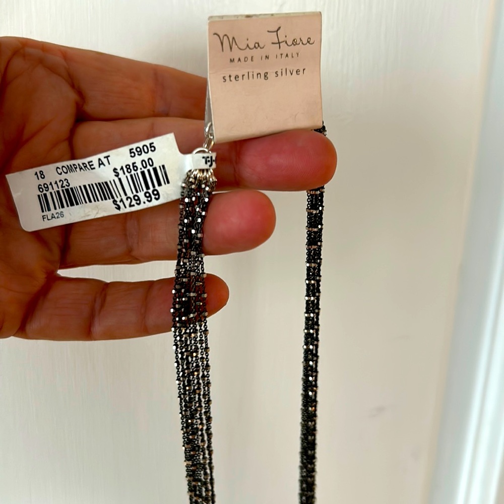 Mia Fiare Sterling Silver Starry Night Necklace